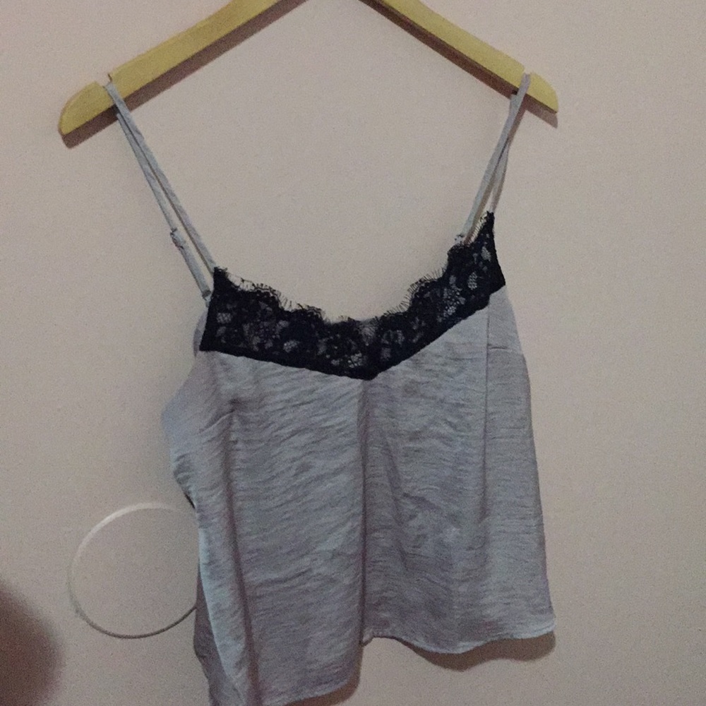 Lavender silk tank top